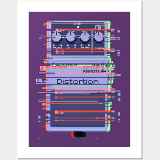 Pedal Glitch_Distortion Posters and Art